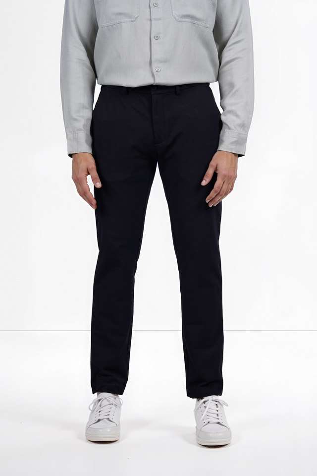 Solid-Cotton-Slim-Fit-Men-s-Casual-Wear-Trousers
