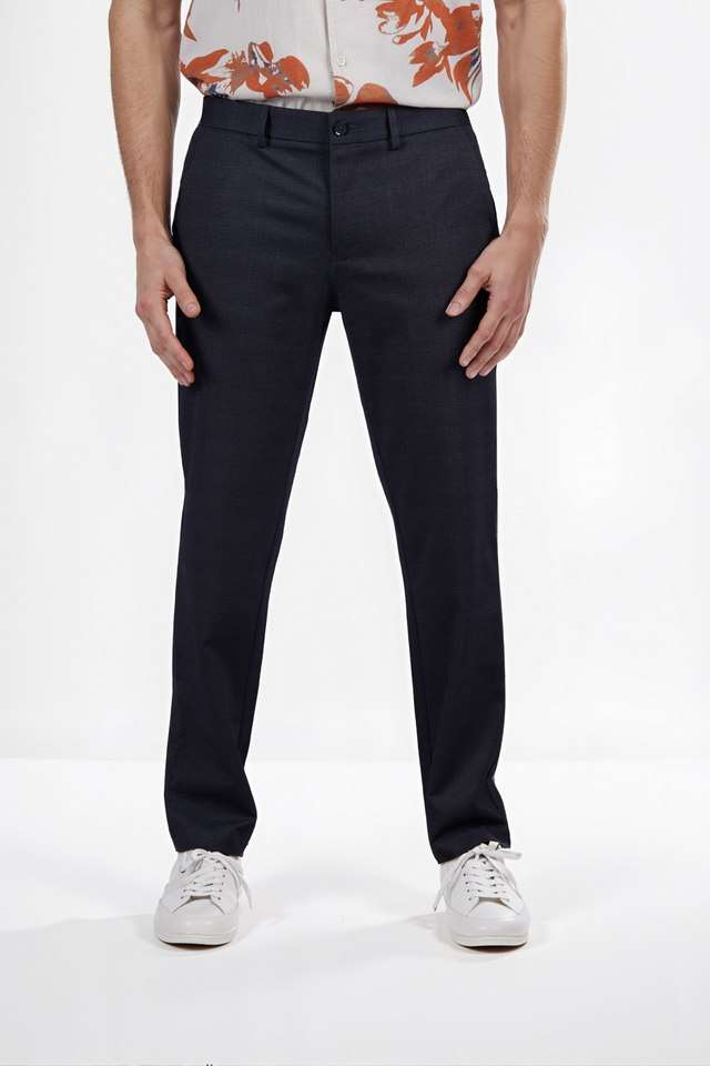 Printed-Terrylene-Rayon-Slim-Fit-Men-s-Casual-Wear-Trousers