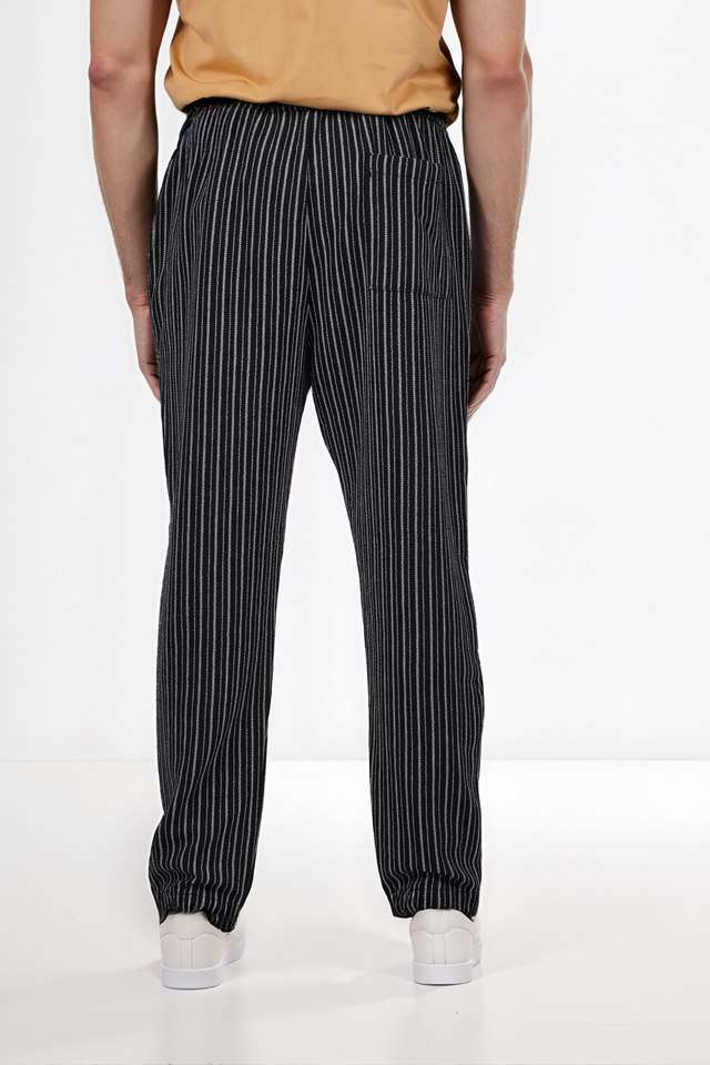 Solid-Polyester-Blend-Regular-Fit-Men-s-Casual-Wear-Trousers