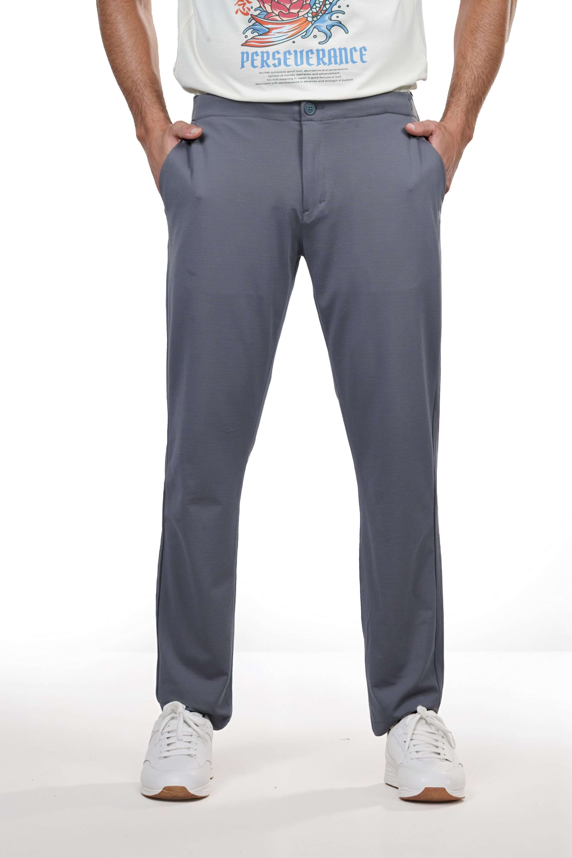 Solid-Rayon-Slim-Fit-Men-s-Casual-Trousers