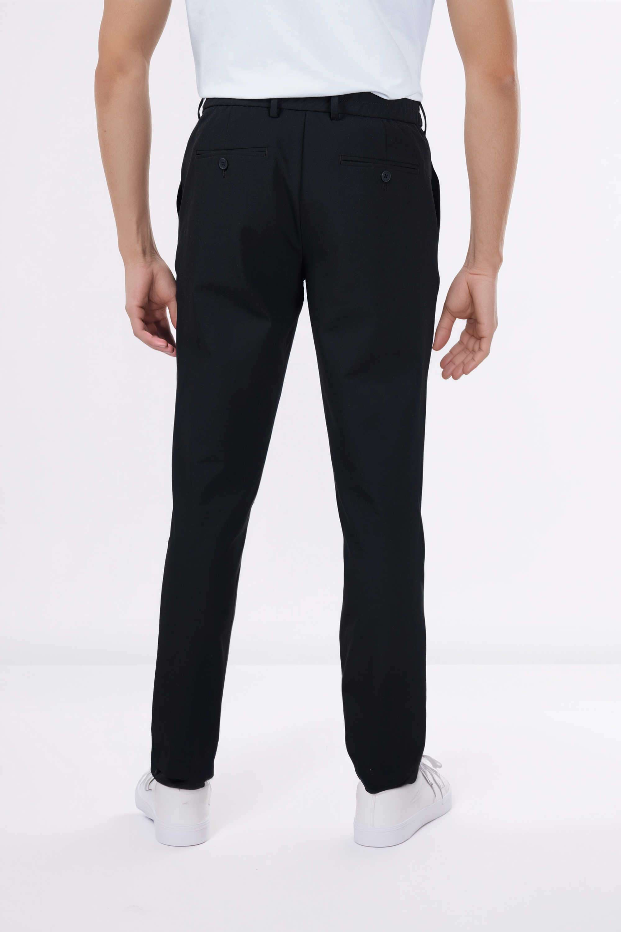 Solid-Polyester-Straight-Fit-Men-s-Casual-Wear-Trousers