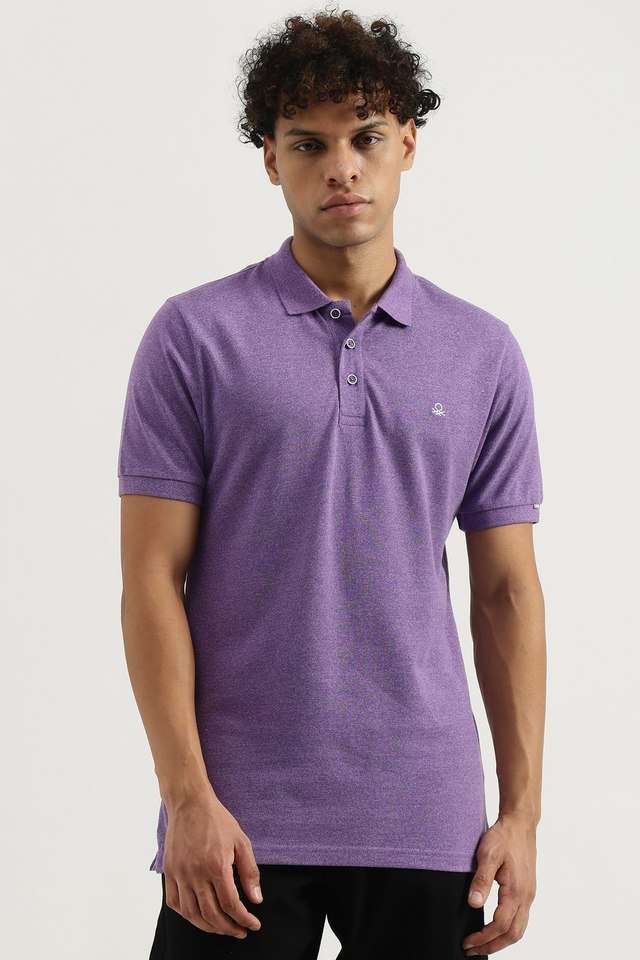 Solid-Polyester-Polo-Men-s-T-Shirt