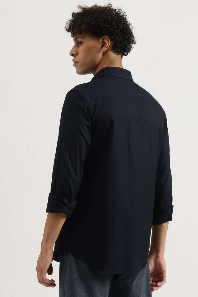 Solid-Cotton-Regular-Fit-Men-s-Casual-Wear-Shirt