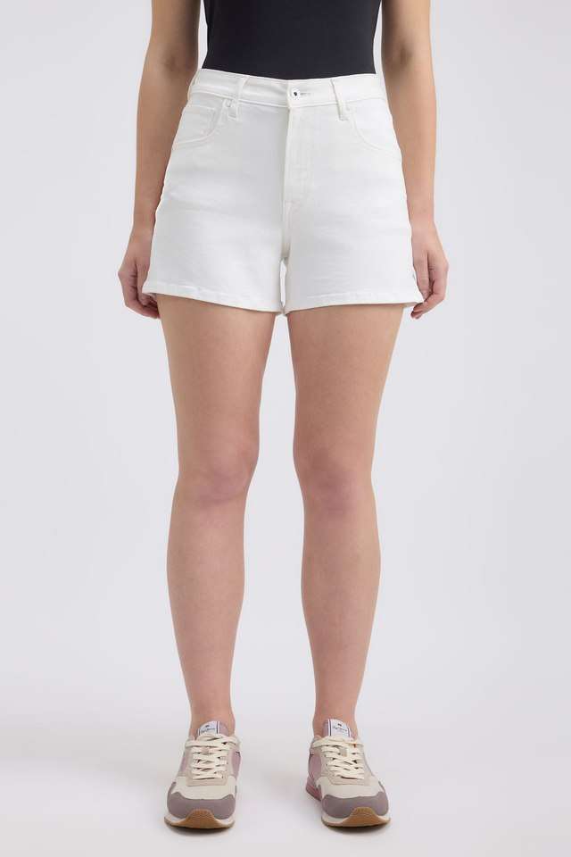 Solid-Cotton-Regular-Fit-Women-s-Shorts