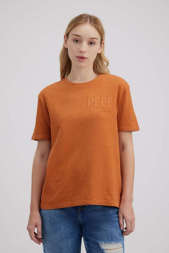 Embellished-Cotton-Round-Neck-Women-s-T-Shirt