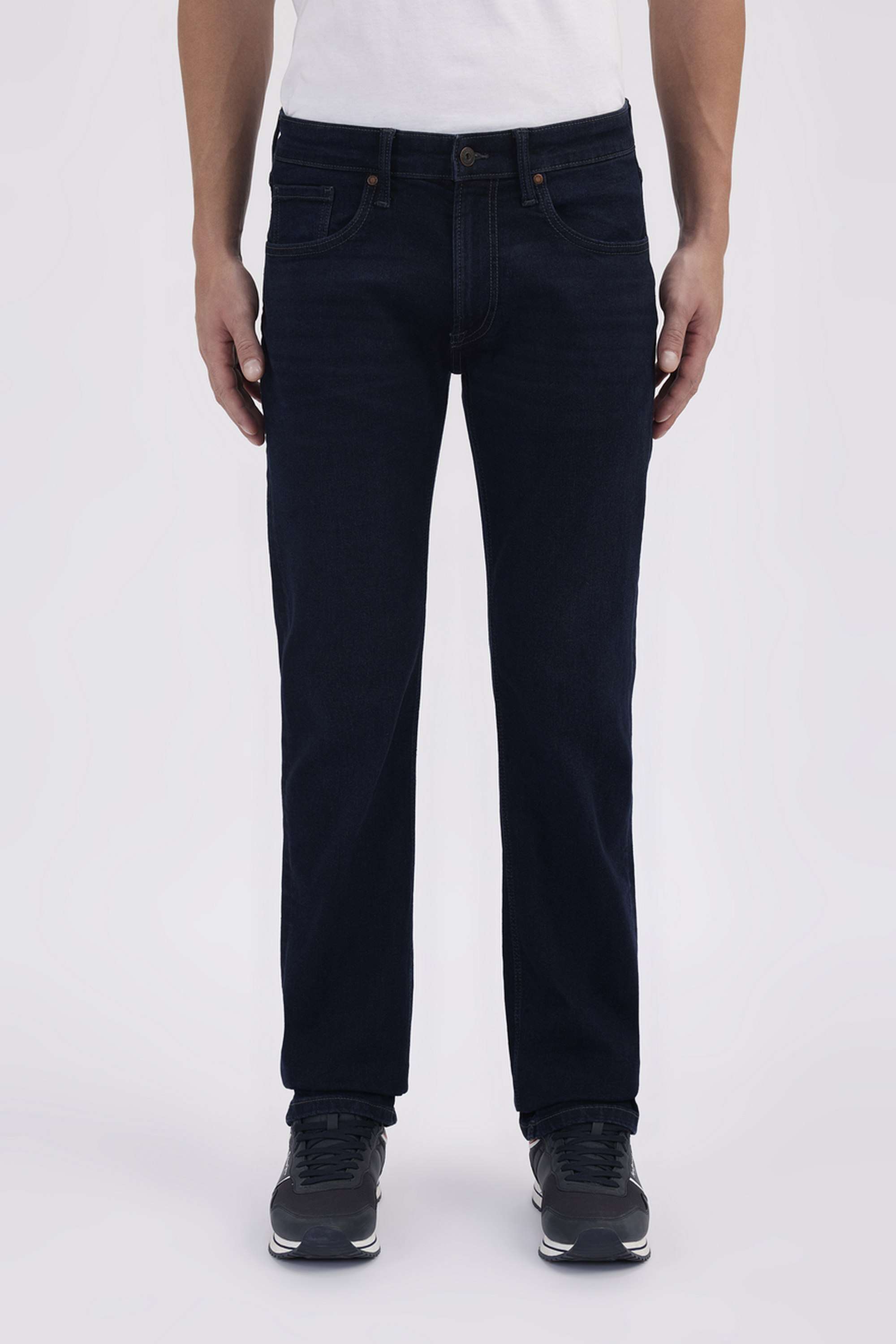 Light-Wash-Blended-Fabric-Straight-Fit-Men-s-Jeans