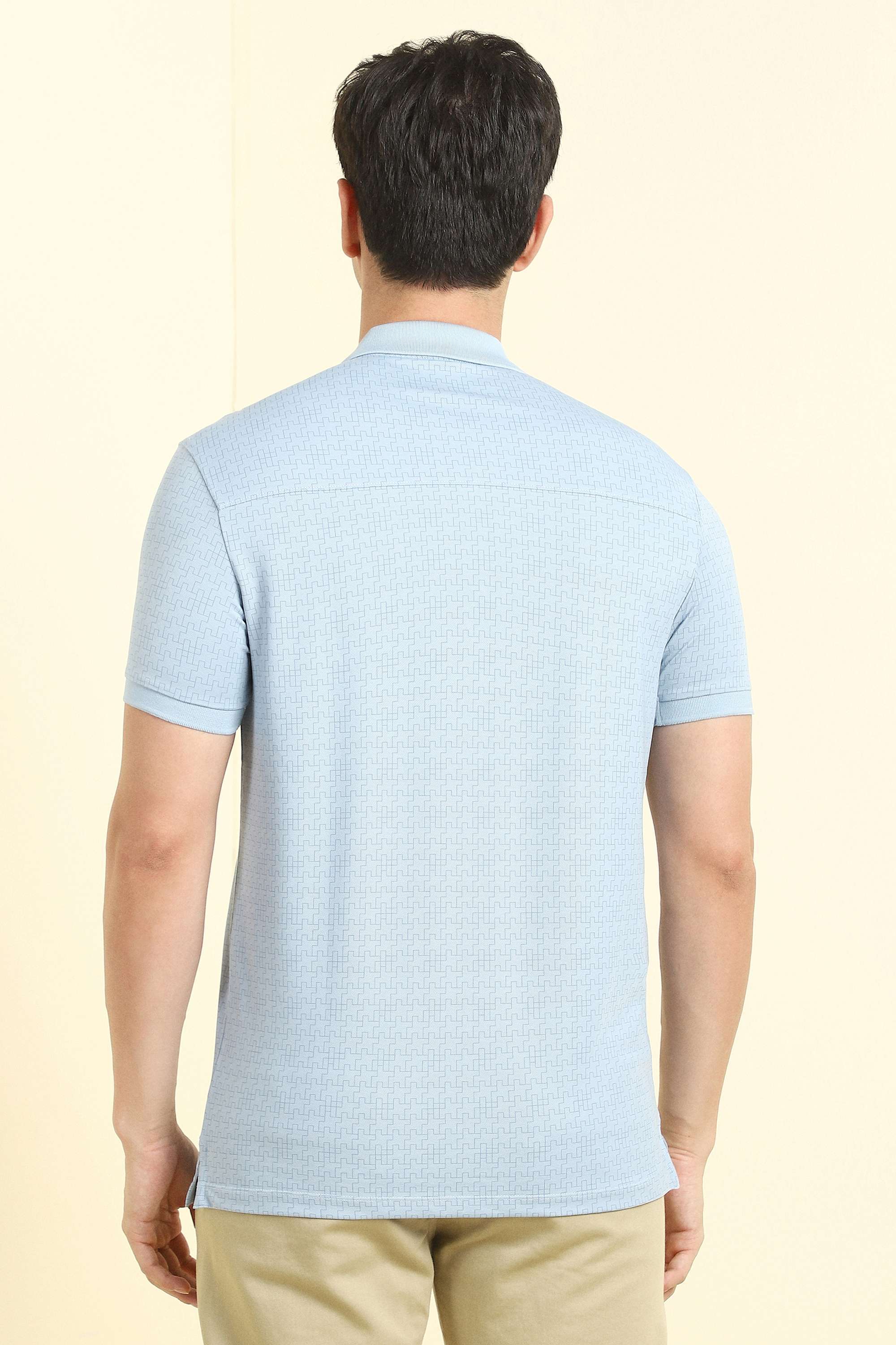 Solid-Blended-Fabric-Regular-Fit-Men-Polo-T-Shirt