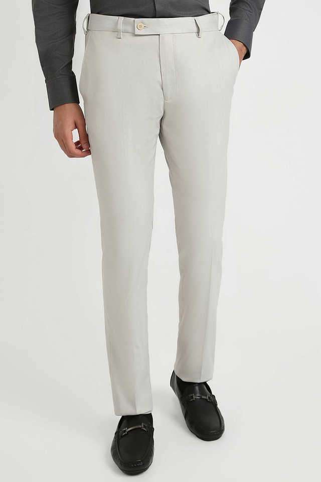 Structured-Blended-Fabric-Slim-Fit-Men-s-Formal-Trousers