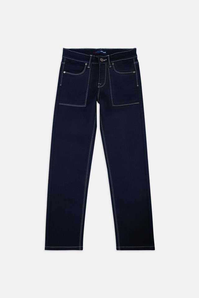Solid-Cotton-Blend-Slim-Fit-Boys-Jeans