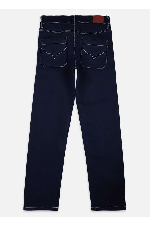 Solid-Cotton-Blend-Slim-Fit-Boys-Jeans