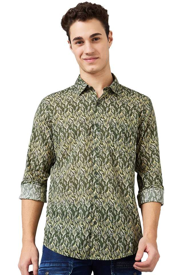 Printed-Cotton-Slim-Fit-Men-s-Casual-Wear-Shirt