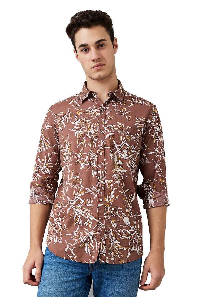 Printed-Blended-Fabric-Slim-Fit-Men-s-Casual-Wear-Shirt