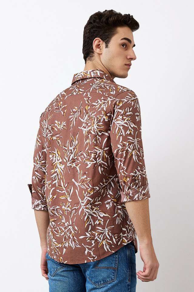 Printed-Blended-Fabric-Slim-Fit-Men-s-Casual-Wear-Shirt