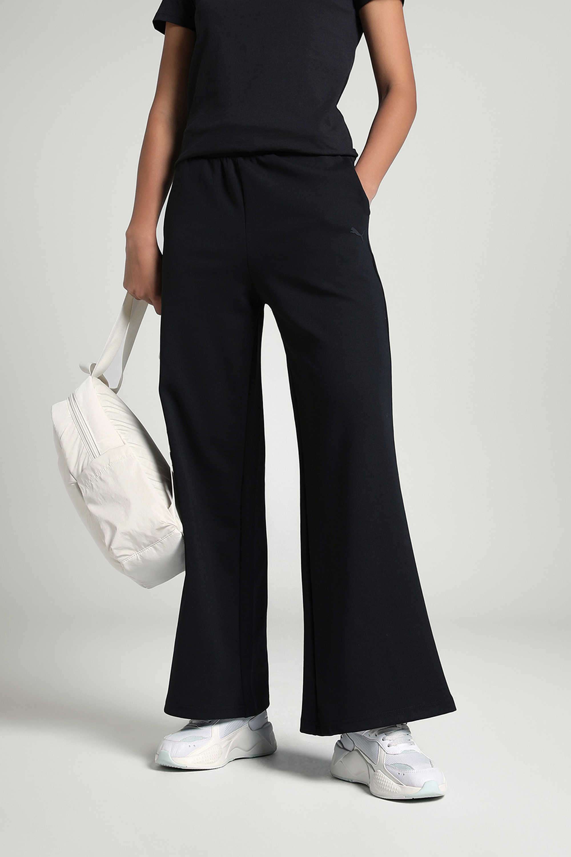 Solid-Cotton-Women-s-Pants