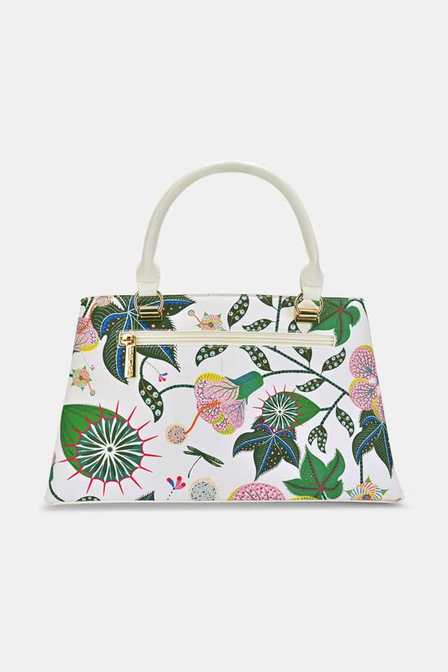 Printed-Polyester-Zipper-Closure-Women-s-Shoulder-Bag