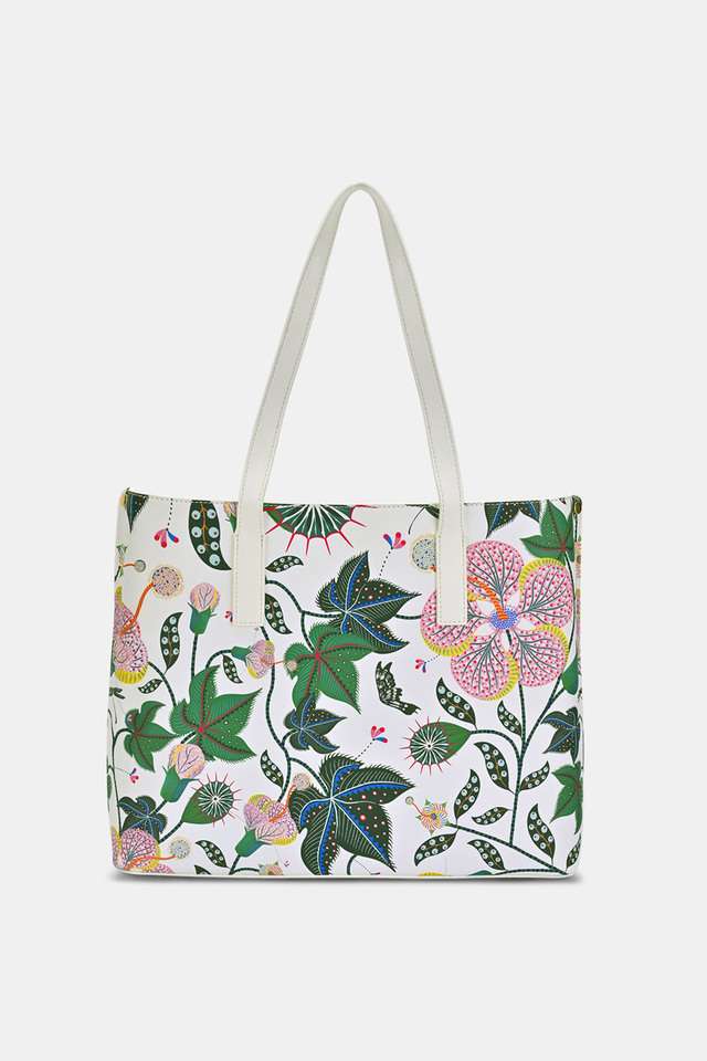 Printed-Polyester-Zipper-Closure-Women-s-Shoulder-Bag