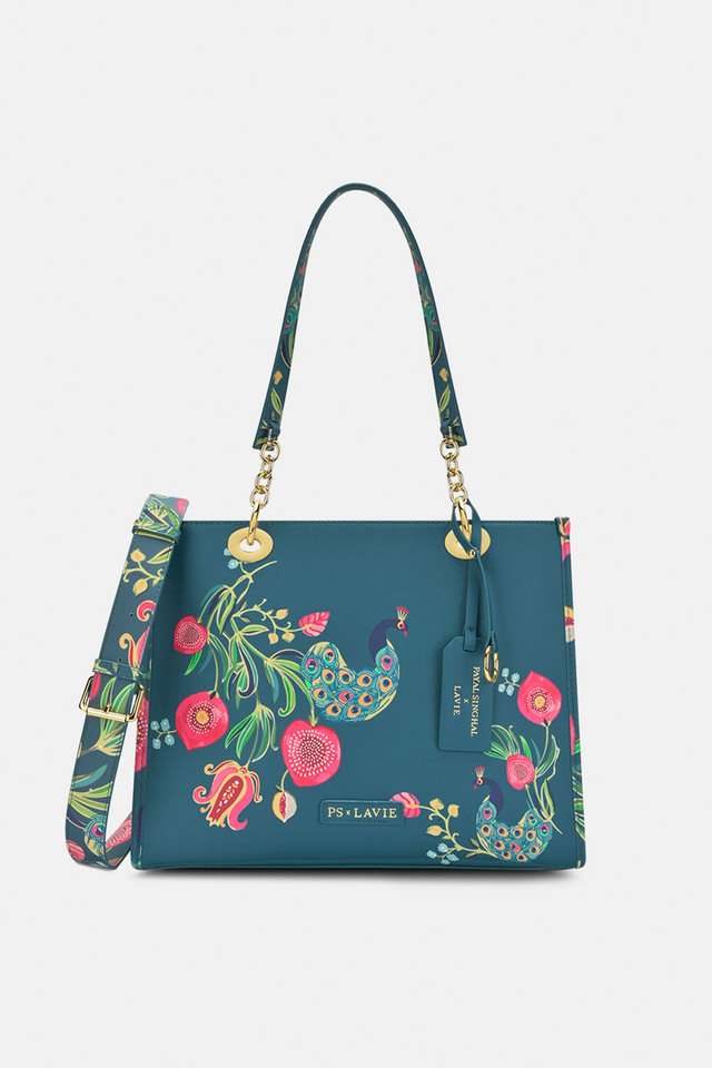 Printed-Polyester-Zipper-Closure-Women-s-Shoulder-Bag