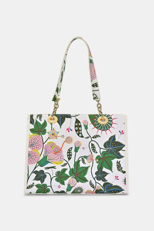 Printed-Polyester-Zipper-Closure-Women-s-Shoulder-Bag