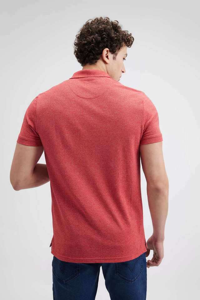 Solid-Blended-Fabric-Polo-Men-s-T-Shirt