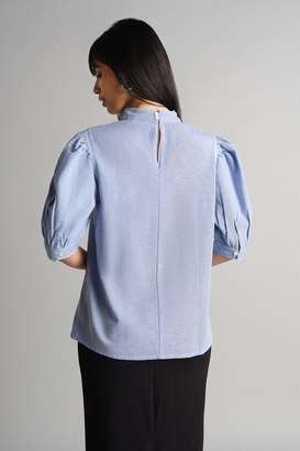 Solid-Rayon-Regular-Fit-Women-s-Top