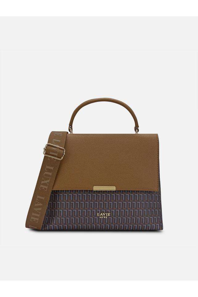 Printed-Synthetic-Top-Open-Closure-Women-s-Formal-Satchel