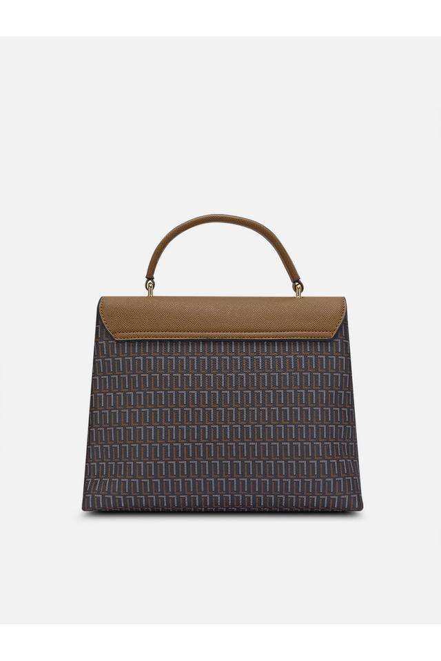 Printed-Synthetic-Top-Open-Closure-Women-s-Formal-Satchel