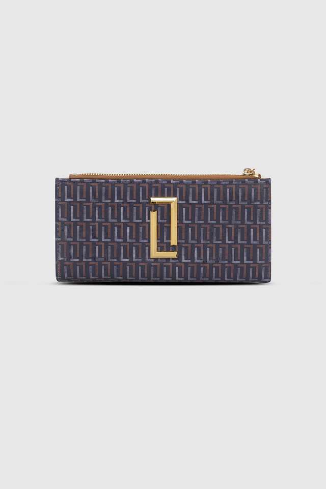 Printed-Synthetic-Zipper-Closure-Women-s-Formal-Wallet