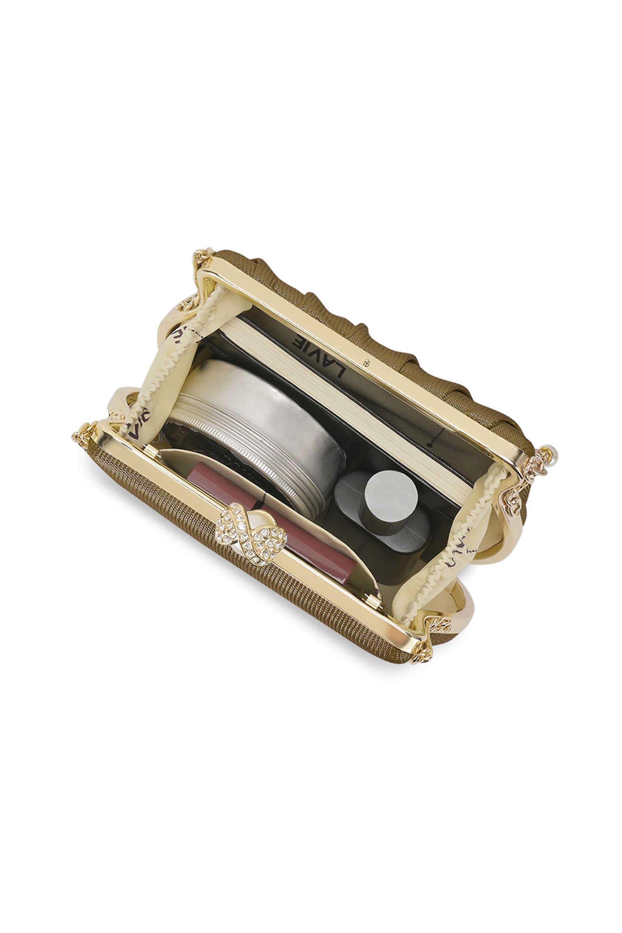 Buy Lavie Bronze Snap Button Closure Summer Synthetic Women Party