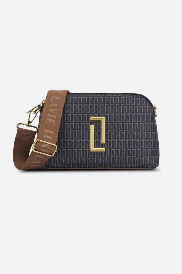 Printed-Polyester-Zipper-Closure-Women-s-Sling-Bag