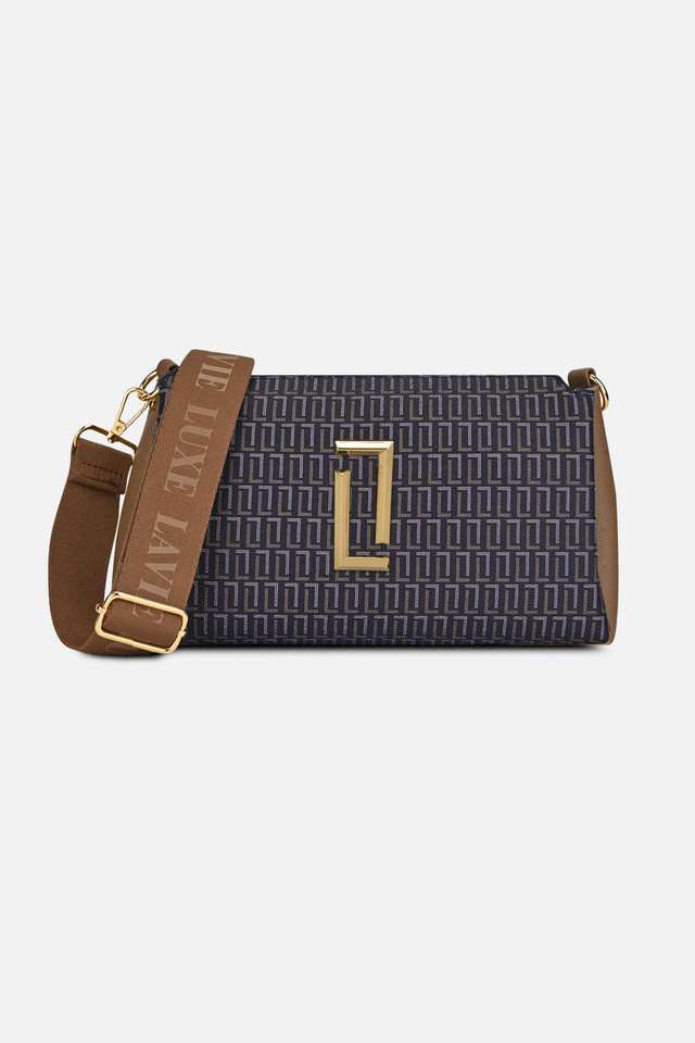 Printed-Polyester-Zipper-Closure-Women-s-Sling-Bag