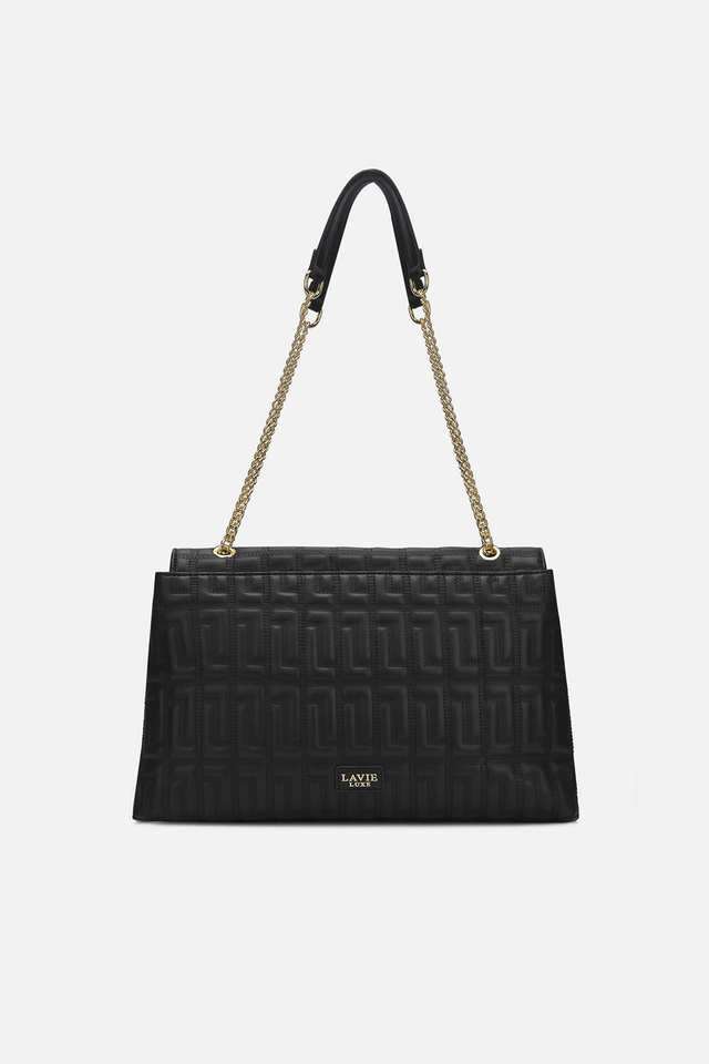 Solid-Polyester-Snap-Closure-Women-s-Shoulder-Bag