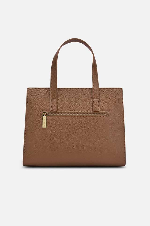 Solid-Polyester-Zipper-Closure-Women-s-Shoulder-Bag