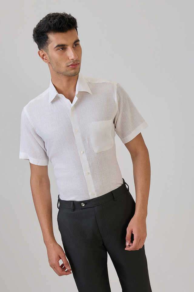 Solid-Linen-Regular-Fit-Men-s-Formal-Shirt