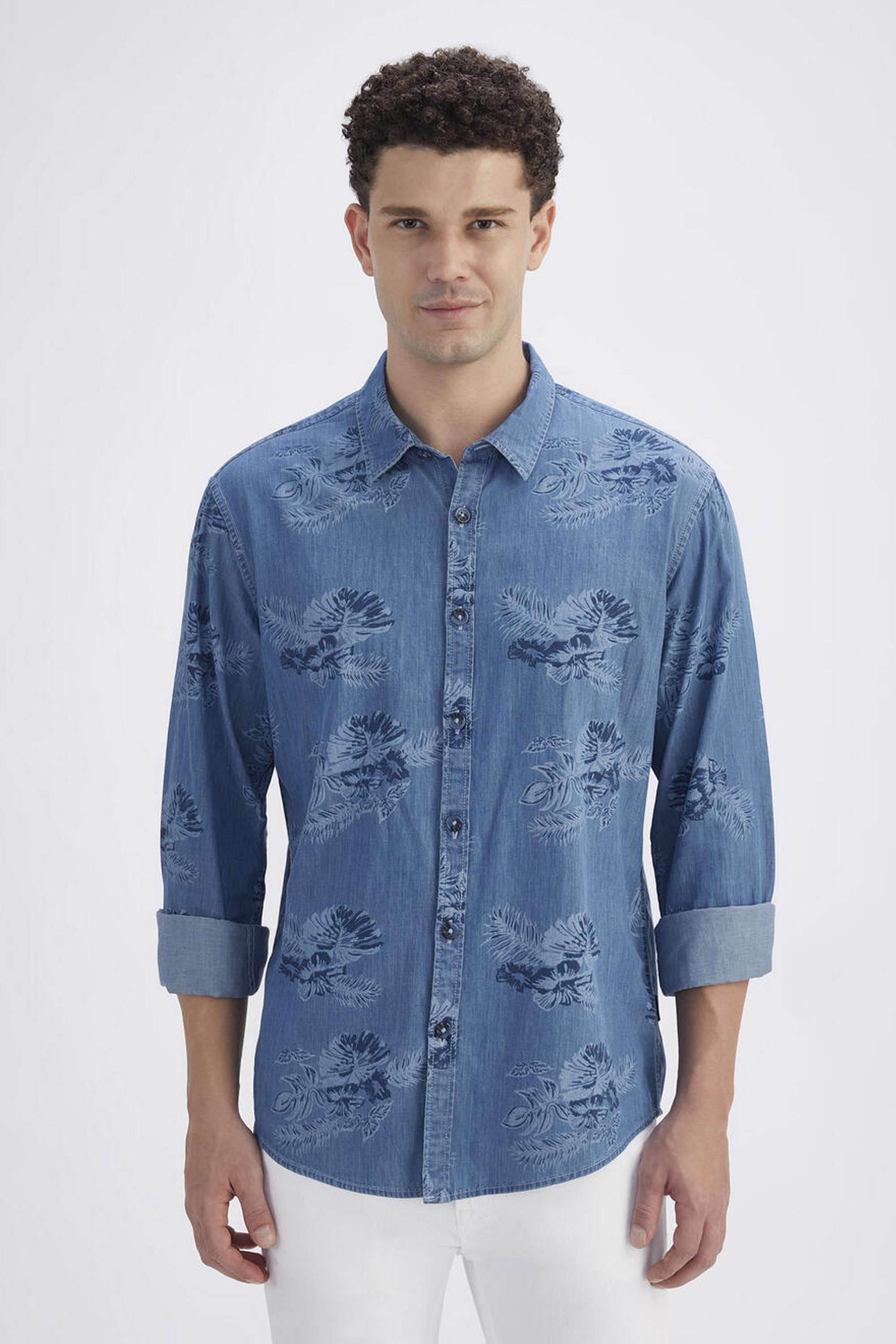 Floral-Cotton-Regular-Fit-Men-s-Casual-Wear-Shirt