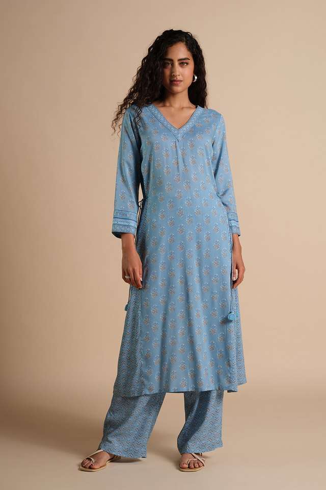 Floral-Full-Length-Modal-Woven-Women-s-Co-Ord-Set