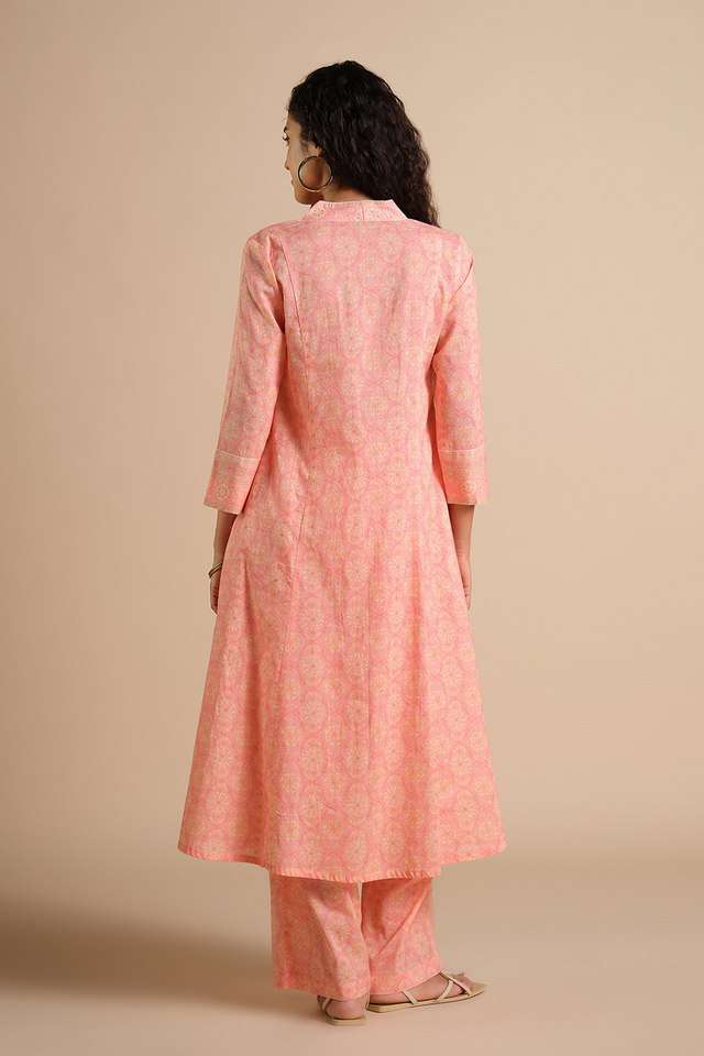 Floral-Full-Length-Cotton-Woven-Women-s-Co-Ord-Set