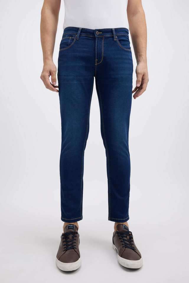 Light-Wash-Cotton-Skinny-Fit-Men-s-Jeans