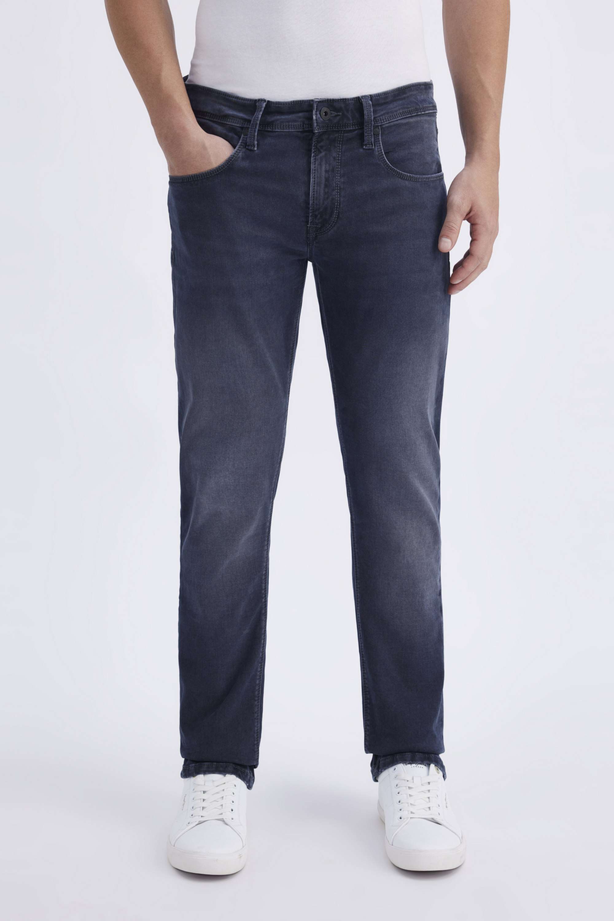 Light-Wash-Cotton-Stretch-Slim-Fit-Men-s-Jeans