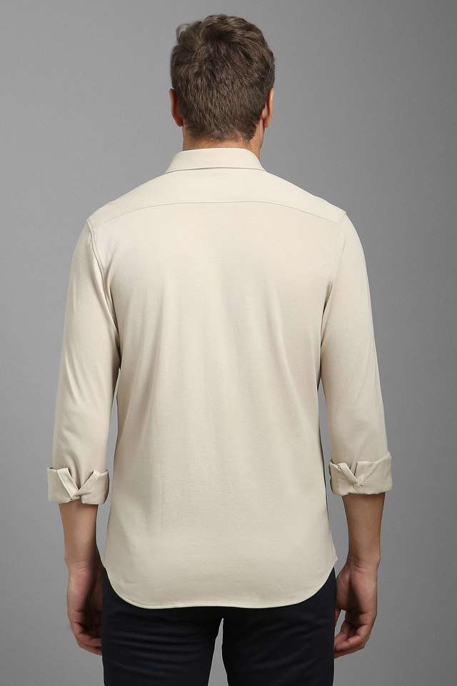 Solid-Cotton-Super-Slim-Fit-Men-s-Casual-Wear-Shirt