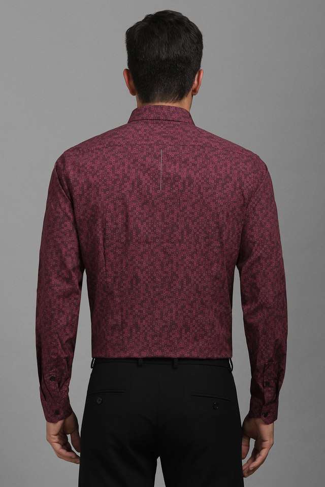 Printed-Cotton-Blend-Super-Slim-Fit-Men-s-Formal-Wear-Shirt