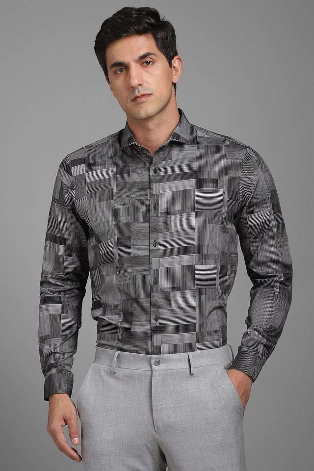 Printed-Cotton-Blend-Super-Slim-Fit-Men-s-Formal-Wear-Shirt