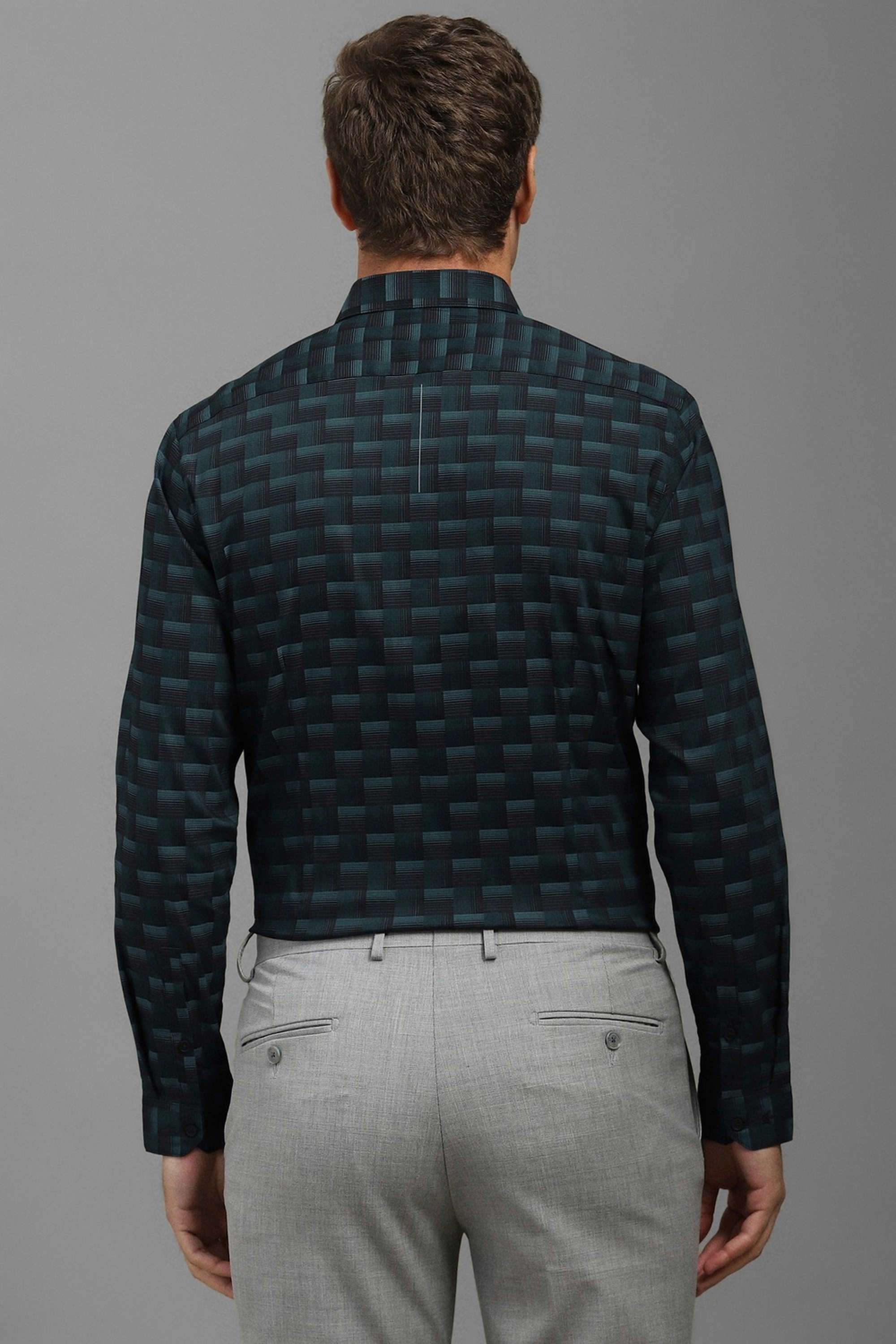 Checks-Cotton-Nylon-Super-Slim-Fit-Men-s-Formal-Wear-Shirt