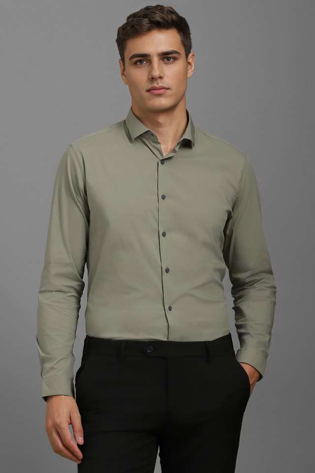 Solid-Blended-Fabric-Super-Slim-Fit-Men-s-Formal-Wear-Shirt