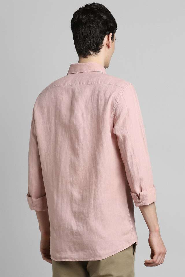 Solid-Linen-Regular-Fit-Men-s-Casual-Wear-Shirt