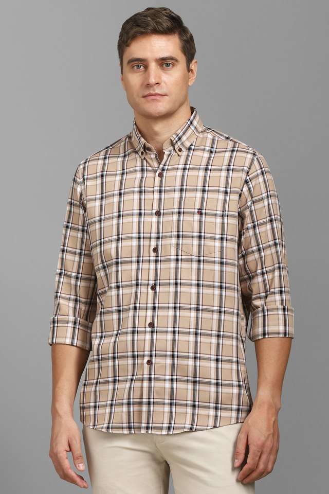 Checks-Cotton-Slim-Fit-Men-s-Casual-Wear-Shirt