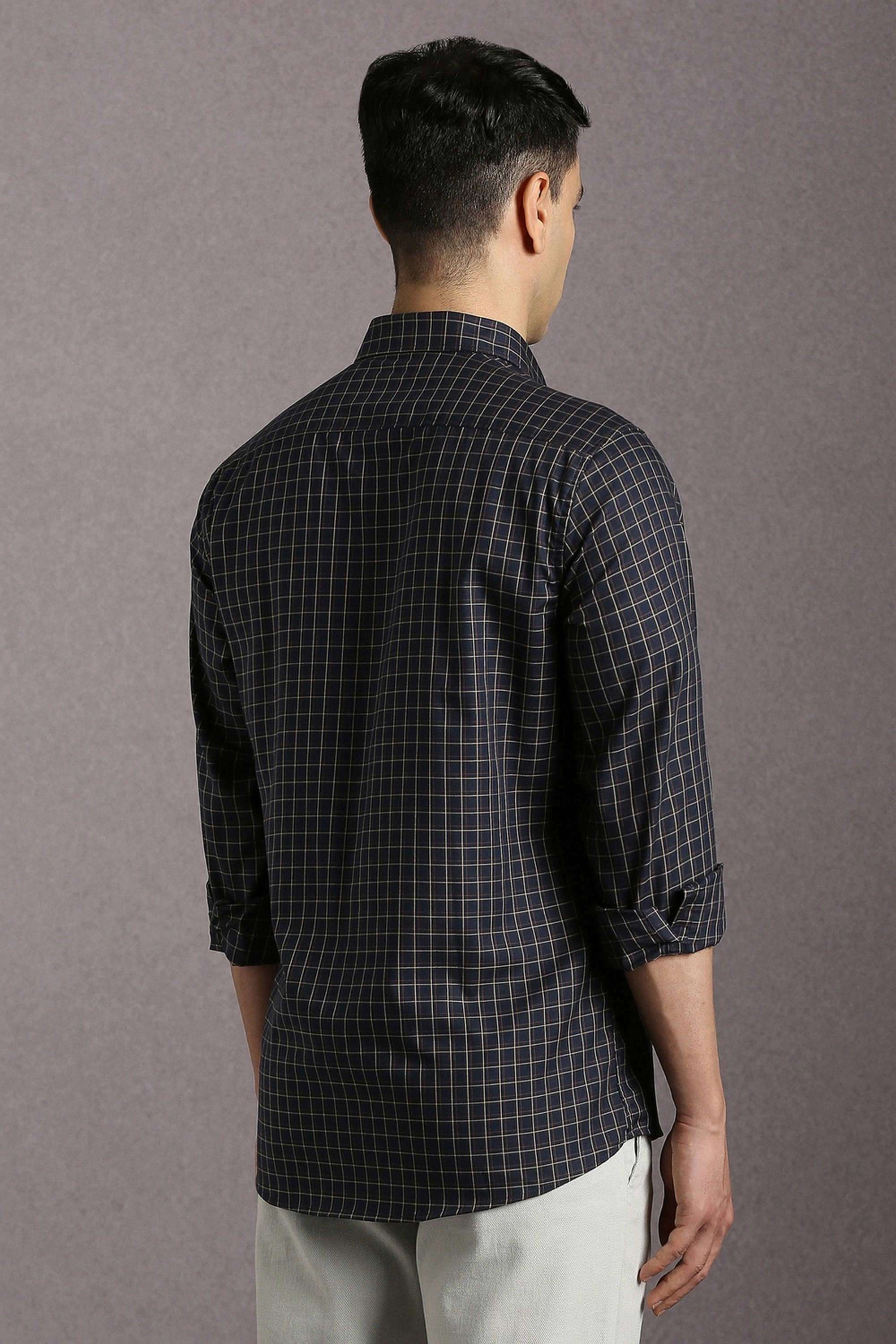 Checks-Cotton-Slim-Fit-Men-s-Casual-Wear-Shirt