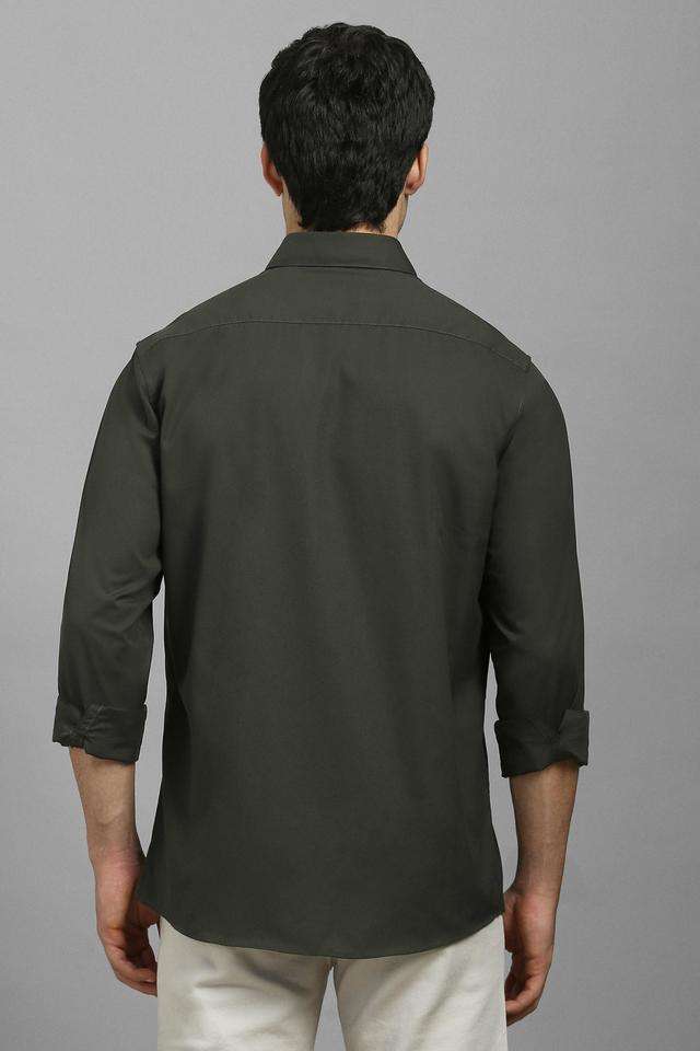 Solid-Cotton-Slim-Fit-Men-s-Casual-Wear-Shirt