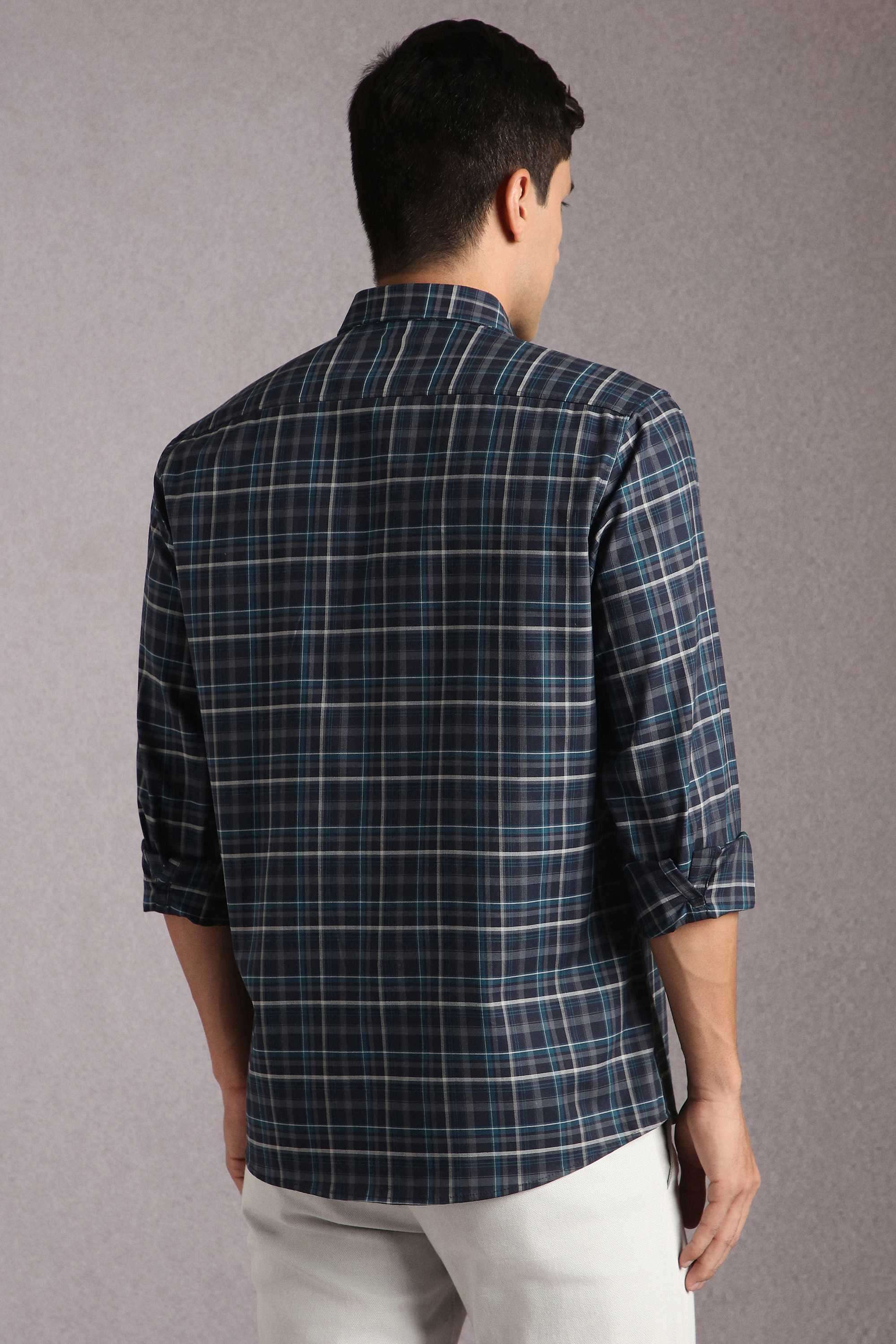 Checks-Cotton-Slim-Fit-Men-s-Casual-Wear-Shirt