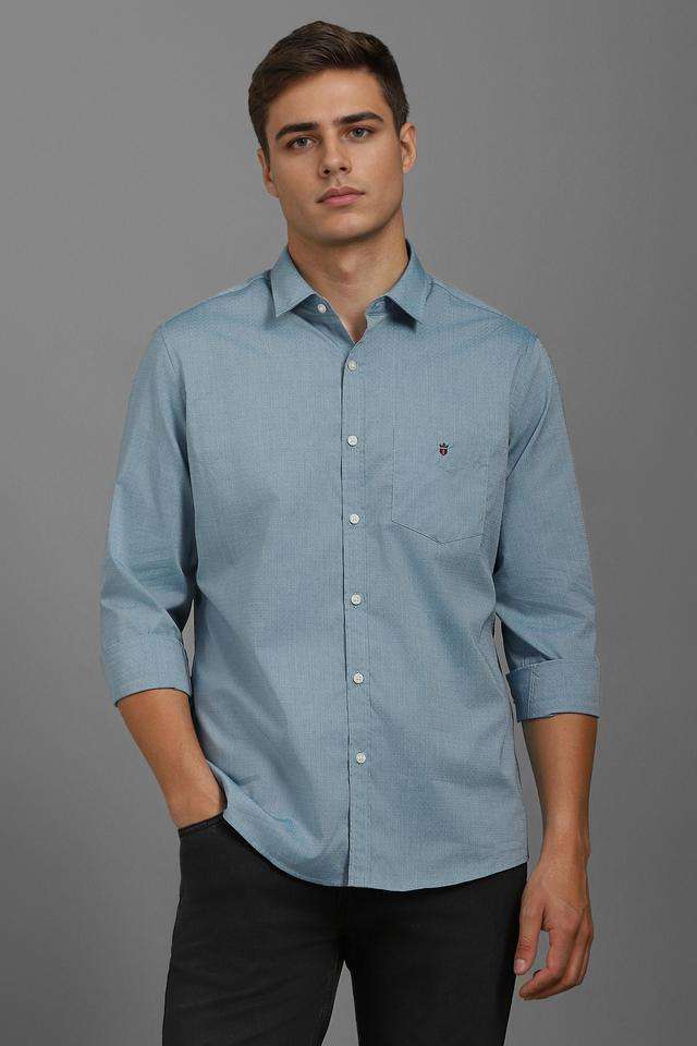 Textured-Cotton-Slim-Fit-Men-s-Casual-Wear-Shirt