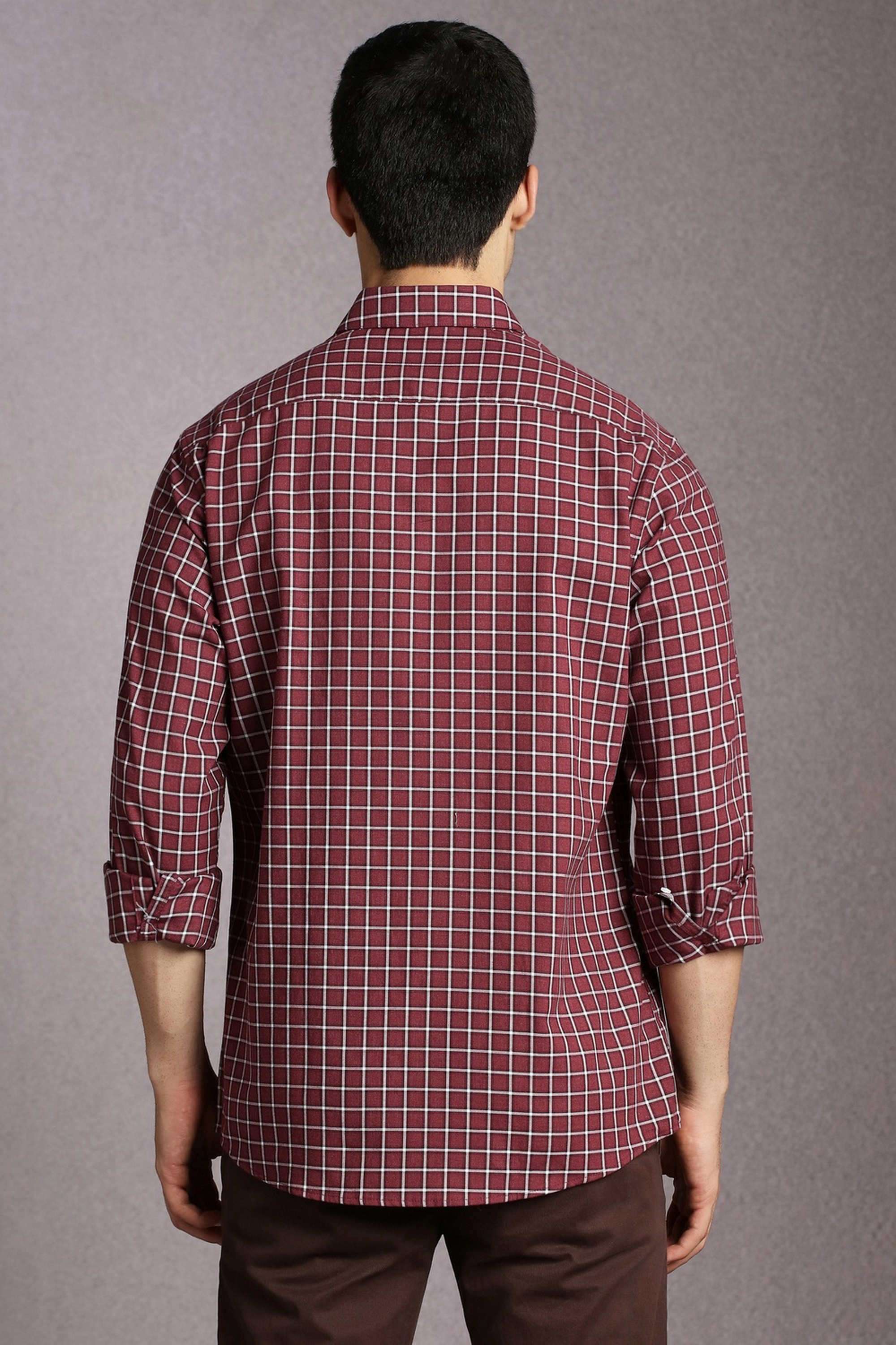 Checks-Cotton-Slim-Fit-Men-s-Casual-Wear-Shirt